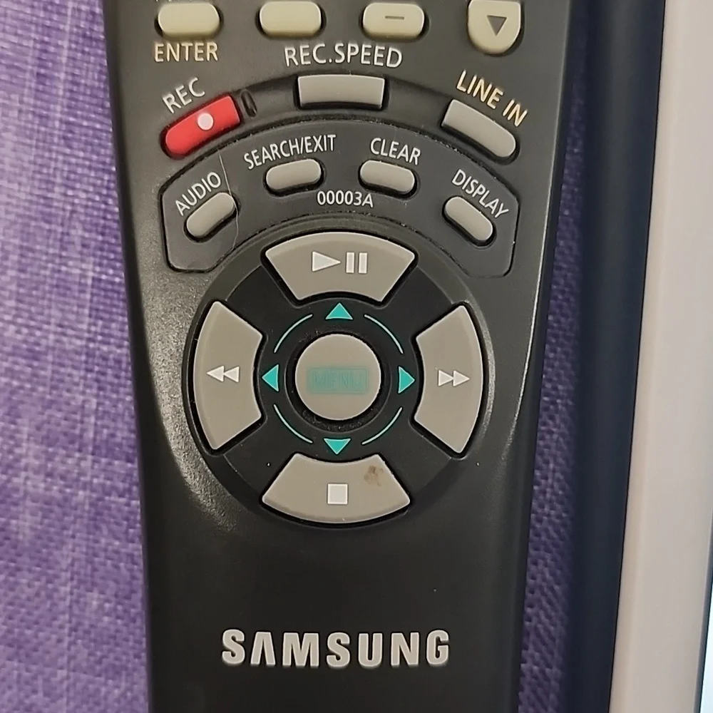Samsung VCR Remote Control 00003A